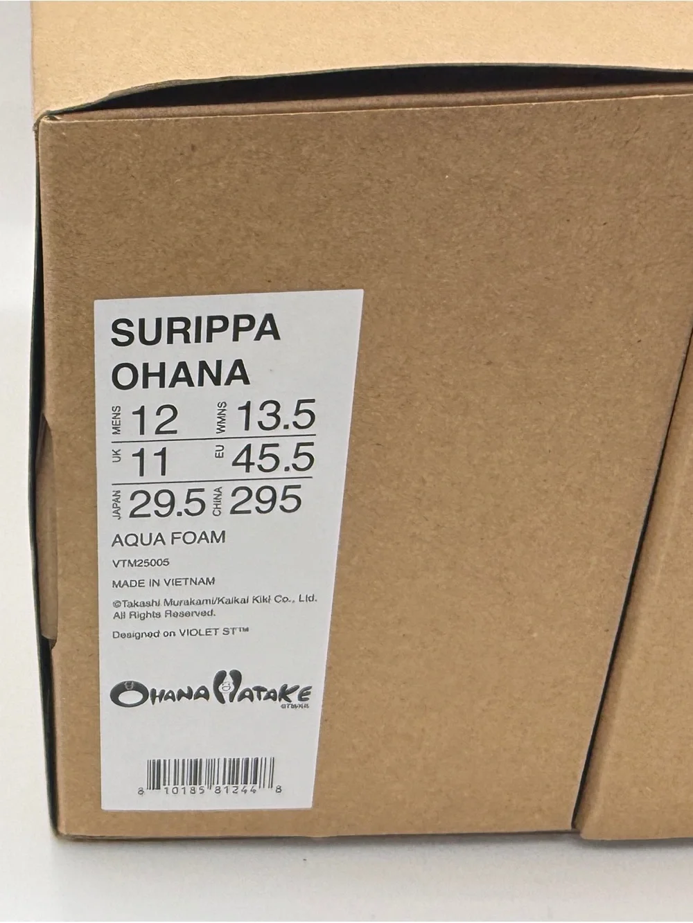 Takashi Murakami Surippa Ohana Slides  - Aqua Foam 11 Slip Ons